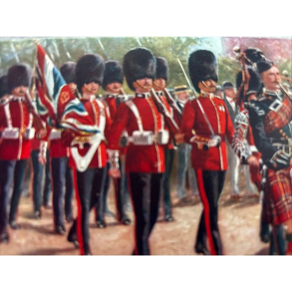 RALPH TUCK'S OILETTE Postcard The Scots Guard‎ Unused London 6412A King Queen